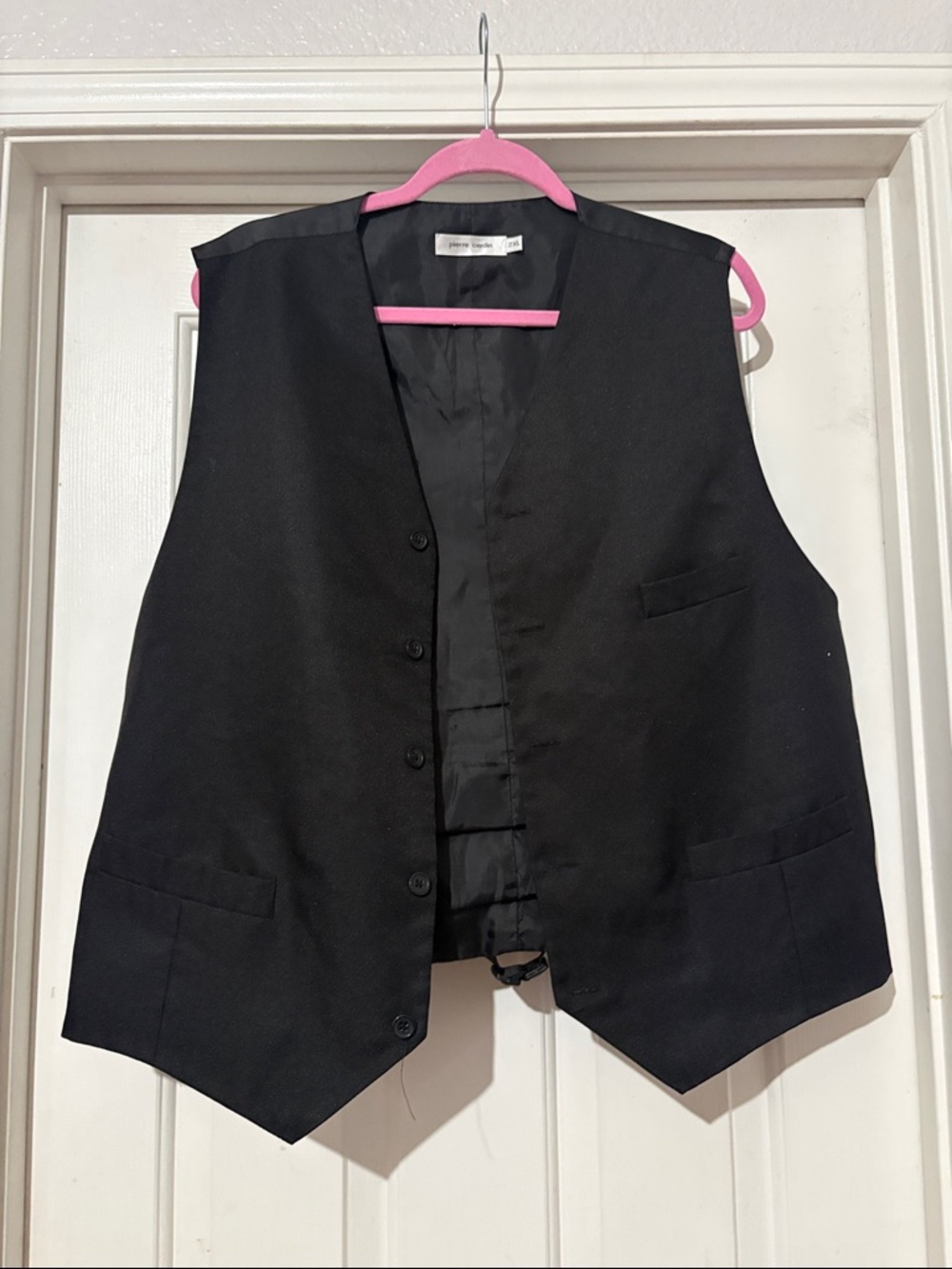 Pierre Cardin Black Men's Dress Vest